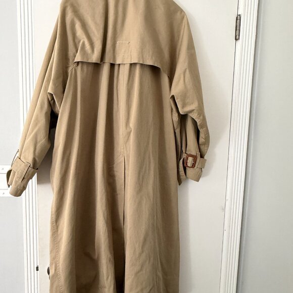 Ebani two-tone double-breasted cotton-gabardine trench coat (size IT 34) - Picture 3 of 12